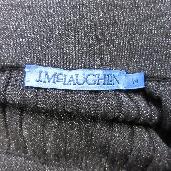 J. McLaughlin Maeve Sweater Skirt Matching Set M Black Metallic Midi Formal - Picture 7 of 13